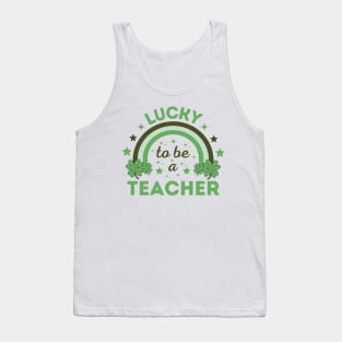 Lucky to be a Teacher Tank Top